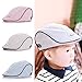 Cute Kids Baby Infant Boy Girl Beret Stripe Cap Baseball Peaked Hat Casquette (light blue)