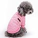 Jecikelon Dog Clothes Dogs Sweater Soft Puppies Clothing Winter Puppy Sweaters Warm Outfit for Dogs Small XXS XS Cat Apparel (Pink, XXS)
