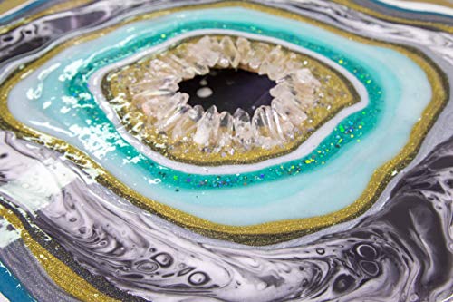 MASTERCAST 1-2-1 Epoxidharz mit Härter Set zum GieÃen 400 g fuÌr Fluid-Painting | glasklar und UV stabilisiert | Clear Epoxy Casting Pouring Resin | 2K GieÃharz farblos fuÌr DIY Kunst Leinwand Holz Glas – Bild 7