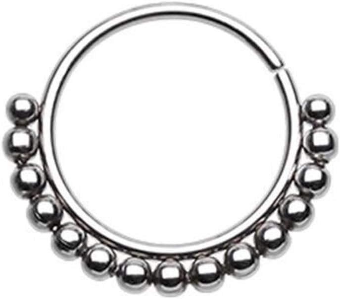 Freedom Fashion Bali Ball Steel Bendable Nose Hoop Ring (Sold Individually)