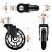 Office Chair Caster Wheels (Set of 5) - Safe for All Floors Including Hardwood- Rollerblade Style w/ Universal Fit-Free Screwdriver - 300 lbs Total Capacity