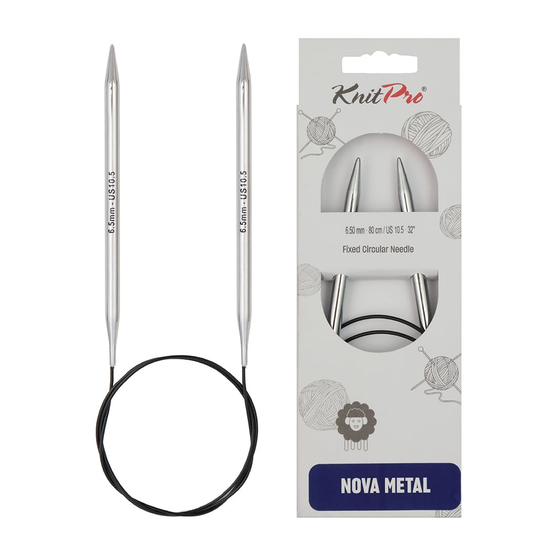KnitPro Nova Fixed Circular Needles 40" (100cm) | 6.50mm
