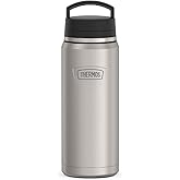THERMOS ICON SERIES, Stainless Steel Dual Temperature Beverage Bottle, 40 oz, Matte Stainless Steel