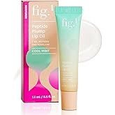 Fig.1 Peptide Plump Lip Oil | Hydration-Based Lip Oil Gloss with Hyaluronic Acid & Vegan Squalane | Non-Sticky, Fragrance-Free, Vegan | Moisturizing Lip-Gloss – 0.5 fl oz