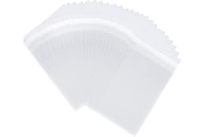 joybest 1000 Pack - 8 X 10 inch Clear Resealable Cellophane Cello Bags - 3.14Mils Thick Cello Plastic Poly Bag for Photos, Envelopes & A7 A8 A9 A10 Cards