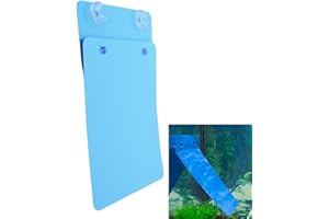 Saim 2 PCS Angelfish Discus Fish Breeding Slate with Suction Cups, Spawning Surface for Aquarium, Lightweight Easy to Install and Remove