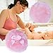 JETTINGBUY 2 PCS Powder Puff For Body Power, Professional Butterfly Baby Cosmetic Soft Plush Powder Puff Sponge For Talcum Powder Makeup Cosmetic Plush Sponges, Pink - Large Size