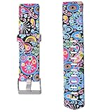 Charge 2 Elastomer Bracelet, Colors Sweat and Water Resistance Easy Cleaning Fitness Wristband, Fitbit Charge 2 Replacement Silicone Watchband Strap with A Surgical-Grade Stainless Steel Buckle