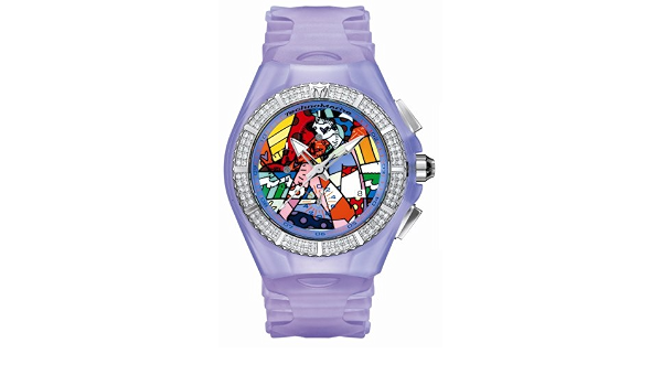 Amazon.com: Technomarine 108041 de la mujer Cruise Britto Chrono Lila Reloj  de poliuretano : Ropa, Zapatos y Joyería