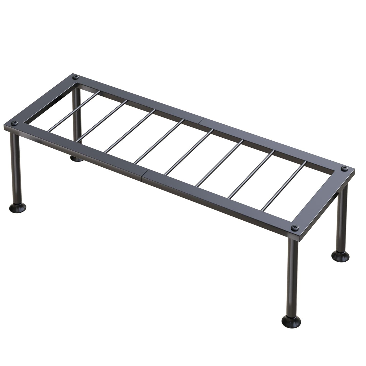 Josmimic 1 Tier Plant Stand: Ladder Plant Holder - Metal Flower Pot Stand - Heavy Duty Flower Rack for Living Room Patio Garden Corner Balcony and Courtyard