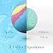 Bath Bombs Gift Set, 5.5 Oz Each Luxurious Bath Bomb Kit with Essential Oils, Lush Spa Floating Fizzies, Rich and Colorful Bubbles, Gift Ideas for Women & Kids, Pack of 4