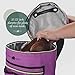 Stitch Happy Knitting Bag (Lilac): 7 Pocket Yarn Bag, Yarn Storage, Crochet Storage