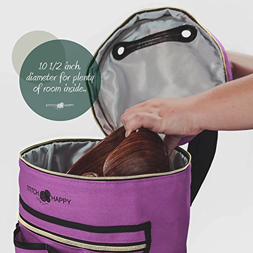 3 Stitch+Happy+Knitting+Bag+Organizer