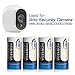 Keenstone RCR123A Rechargeable Batteries, 4Pcs 700mAh RCR123A Protected Rechargeable Li-ion Batteries with Camera Skin and Battery Case for Arlo VMS3030/3230/3330/3430 Cameras