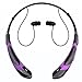 Bluetooth Headset,Osten Design 760 Universal Wireless Bluetooth Earphone 4.0 Music Stereo Earbuds Vibration Neckband Sports Hands-free Headphone for Phone Call for iPhone iPad Samsung (Black-purple)