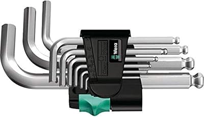 Wera Hex-Plus Allen L-key Set Metric 1.5-10mm 9pc Chrome Plated 05133163001