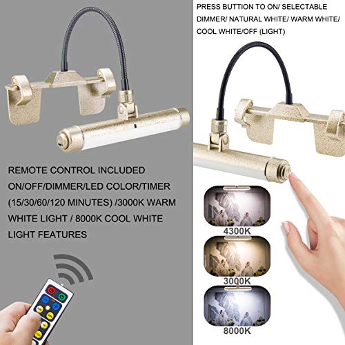 HONWELL Painting Lights Cordless, Dartboard Light with Remote