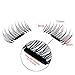 Wisdompark New Magnetic Eyelashes 4 Pieces/Box 3D Reusable False Magnet Eyelashes Extension kit