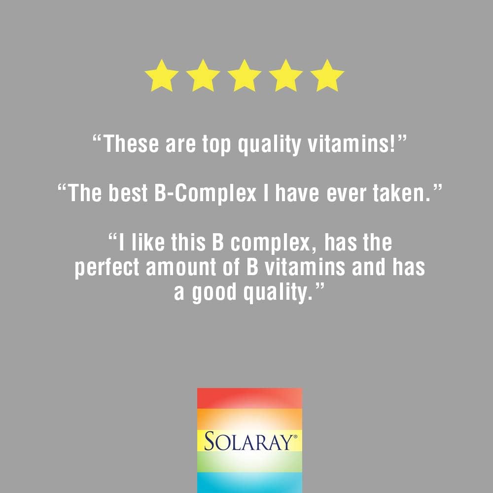 Solaray B-Complex Supplement, 50mg, 100 Count: Health & Personal Care