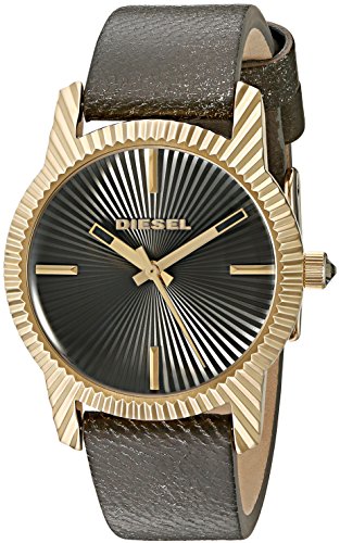 Diesel Women's 'Bitty' Quartz Stainless Steel and Leather Automatic Watch, Color:Grey (Model: DZ5513)