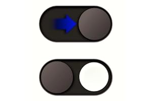 JiSiTeCai Metal Webcam Cover Slide[2 Pack Black] 0.02 in Camera Cover for Laptop Computer, MacBook Pro/Air iMac iPad Tablet iPhone 16/15/14/13/12 Plus, Web Camera Blocker Protect Your Privacy