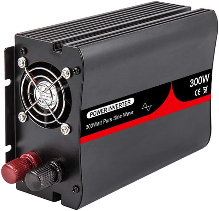 300W Rated 600W Peak Pure Sine Wave Power Inverter with USB DC 48V to AC 120V Solar Home Car Use (DC48V to AC120V 60HZ)