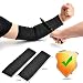 Arm Protection Sleeve, Kevlar Sleeve Cut Resitant 40cm Burn Resistant Anti Abrasion Safety Arm Guard for Garden Kitchen Yark Work 1 Pair (Black)