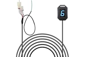 NORXI Motorcycle Gear Indicator For Honda Hornet CBR600F F3 F4 F4i RR CB600F CBF500 VFR800 Fi 900RR 919RR 929RR 954RR SHADOW 750 Gear Display 1-6 file(Blue with Holder)