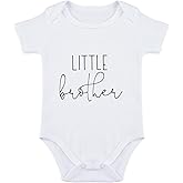 OYQA Little Brother Bodysuit for Baby Little Bro Baby Bodysuit Lil Bro Babies Clothes