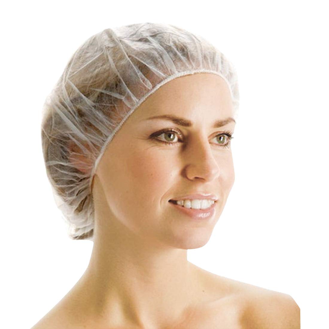 Disposable Shower Caps 120 Pcs Plastic Waterproof Clear Shower