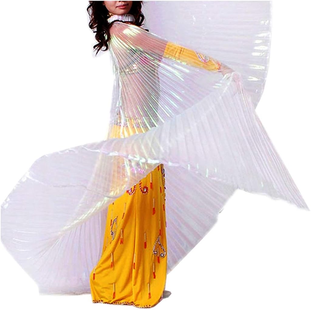 Pilot-Trade Women's Egyptian Egypt Belly Dance Costume Bifurcate Isis Wings, Gold, One Size: Clothing