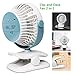 OPOLAR Battery Operated Fan, Clip on and Desk Fan, Personal Portable Fan with 4 Speeds, Rechargeable, 360 Degree Rotation, 2200mAh Battery, Powerful Wind for Baby Stroller,Outdoor Activity, Office