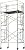 2 Sets of Scaffold masonry frame 5' x 5' x 7' Scaffolding with Cross Brace and Coupling Pins CBM1290
