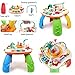 Sytle-Carry Learning Activity Table Toddler Toys - Baby Activity Centers 6 to 12 Months Sit to Stand Play Table Pre-Kindergarten Baby Toys for 1 2 3 Years Old Boys Girls Birthday Holiday