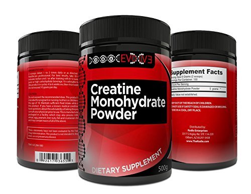 Pure Creatine Monohydrate Powder Performance Supplement Supports Athletes in Muscle Growth, Strength & Power When Combined With High Intensity Exercises - Increase Stamina & Decrease Recovery Time