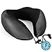 PERFECT POSTURE Memory Foam Neck Pillow for Travel: #1 Recommended, AngelSoft Fabric, CoolTec mesh, Premium Materials, Adjustable Tie by