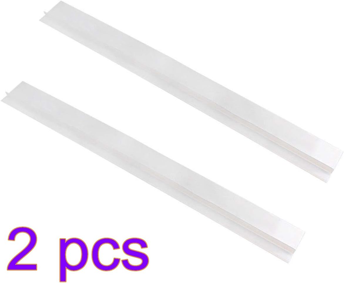 Fealay Silicone Kitchen Stove Counter Gap Cover Gap Filler Seals Spills Between Counters, Stovetops, Washing Machines, Oven, Washer, Dryer Heat-Resistant and Easy Clean (White 2pcs)