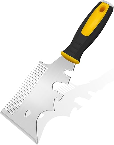 DEKEones 13-in-1 Paint Brush Comb Stainless Steel Wallpaper Scraper Tool