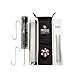Pellet Smoker Tube Hexagon Shape | Lightweight Perforated Stainless Steel - with Brush and S-Hook | Free Polyester Fibre Bag - Bonus E-Book with Recipes | Secrets for A Perfect Barbeque