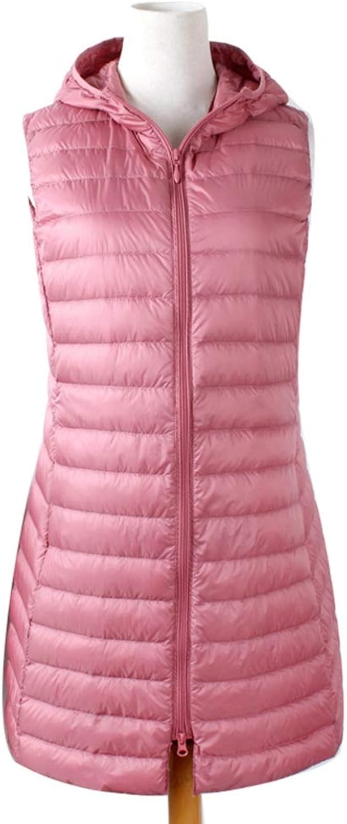 Amazon ダウンベスト レディース インナーダウン ロング丈 ラウンドネック ライトダウン 軽量 防風 保温 防寒 普段着 撥水 ダウンジャケット ダウンコート アウトドア コート アウター 秋冬 薄手 カジュアルコート ベスト 通販