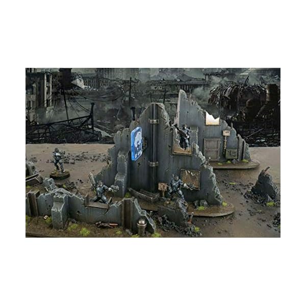 War World Gaming War-Torn City Urban Bauschutt Landschaft Materialien Set - 28mm Tabletop Gelände Landschaft Modellbau… – Bild 4