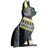 Funny Egyptian Cat Hair Clip,Acetate Claw Clips,Big Hair Clips for Women,Fashion Hair Clips for Girl,Black