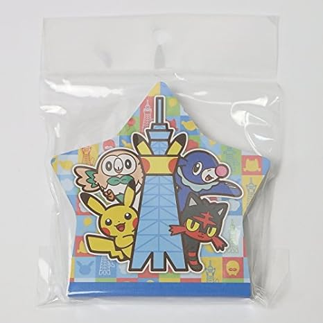 Amazon ポケモン ポケットモンスター ポケモンセンター スカイツリータウン ダイカットメモ ニャビー アシマリ モクロー ピカチュウ 東京 限定 アニメ 萌えグッズ 通販
