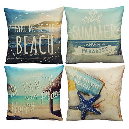 beach throw pillow covers