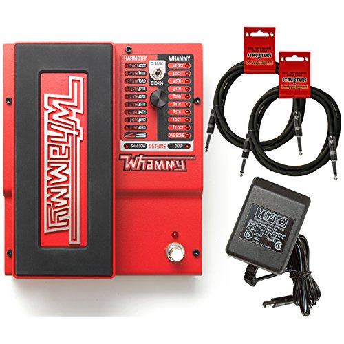 Digitech Whammy 5 Multi-Effects Pedal Bundle with 2 Cables and Power Supply