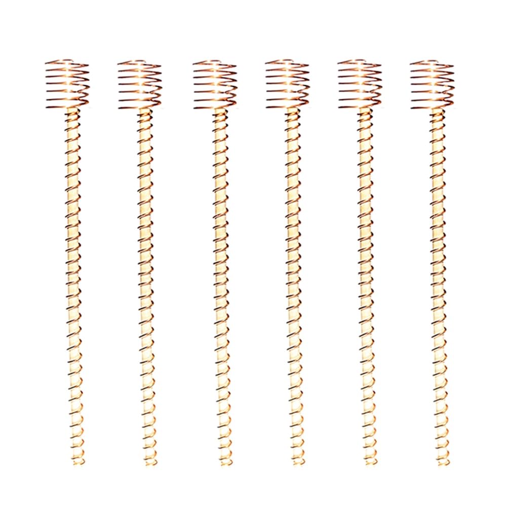 Barfeery 6 Pack Electroculture Gardening Copper Coil Antennas for Growing Garden with Electro Culture Coils