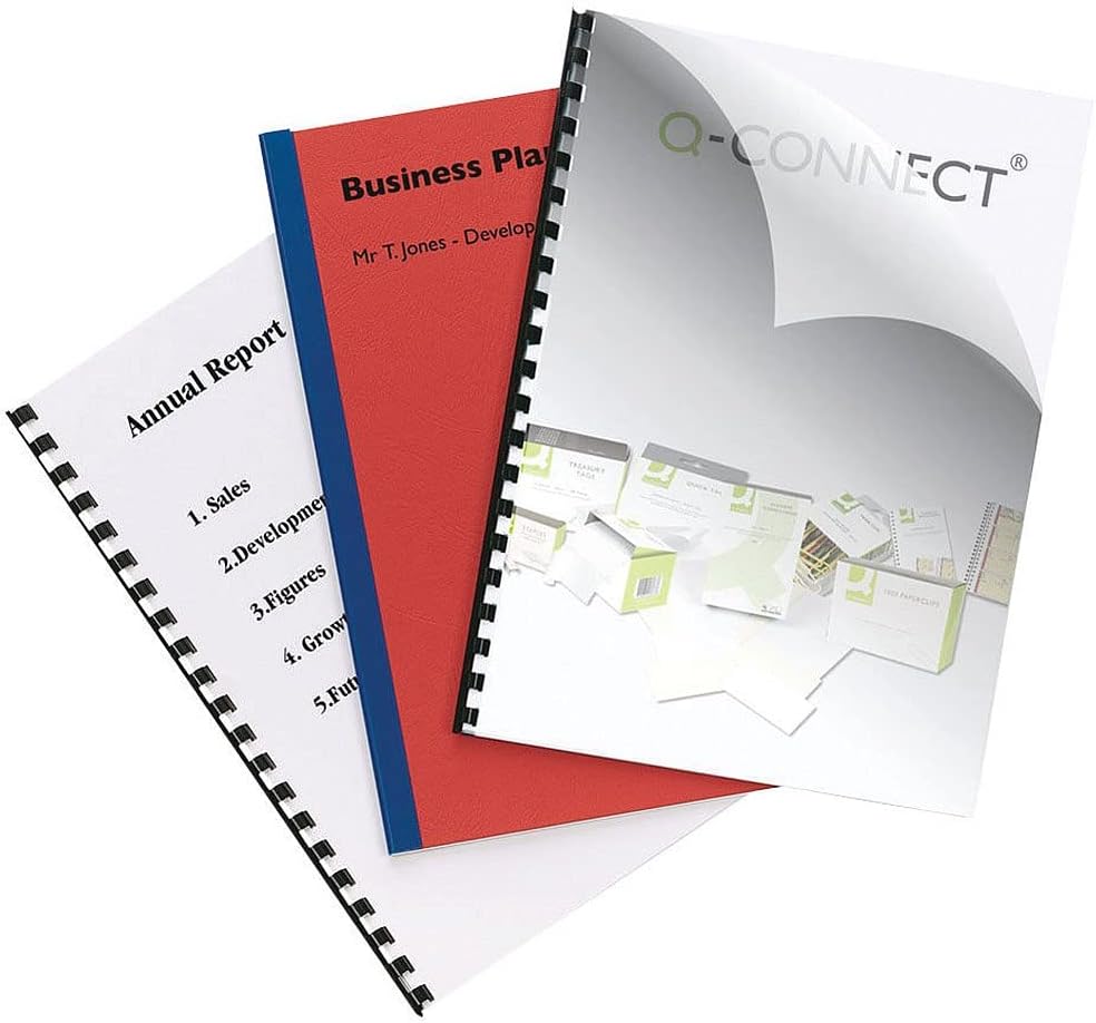 Q-Connect Clear A4 PVC Binding Covers 250 Micron Pack of 100 KF24011