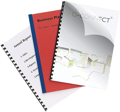 Q-Connect Clear A4 PVC Binding Covers 250 Micron Pack of 100 KF24011