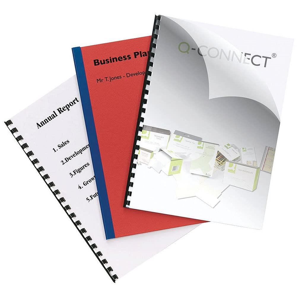 Q-Connect Clear A4 PVC Binding Covers 250 Micron (Pack of 100) KF24011