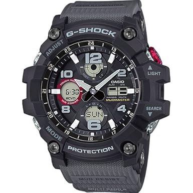 CASIO Herren Digital Uhr mit Harz Armband GWG-100-1A8ER
